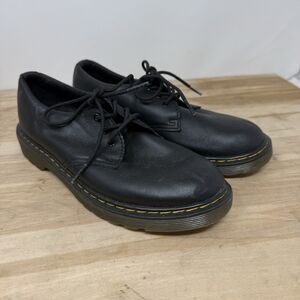 Dr. Martens Black Leather Utility Shoes Size 4 LA004 1461 J
